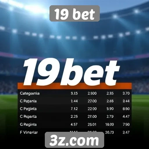 Comparação de odds em diferentes categorias no 19 bet