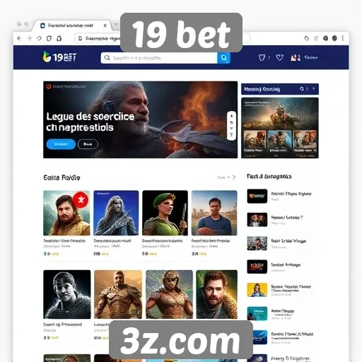 Análise da interface do usuário do site 19 bet